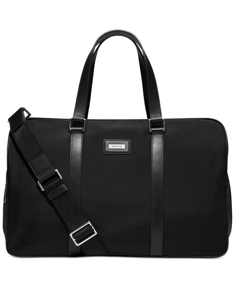 michael kors black polyester duffle|Michael Kors duffel bag men's.